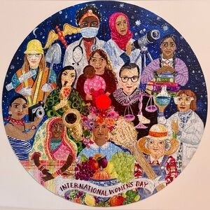 Eeboo International Women’s Day 500 piece Round Puzzle